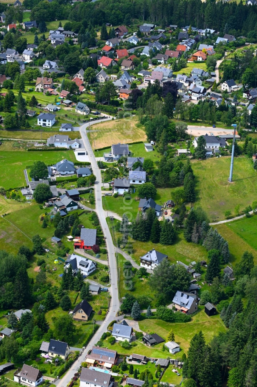 Aerial photograph Vogelsgrün - Village view in Vogelsgruen in the state Saxony, Germany