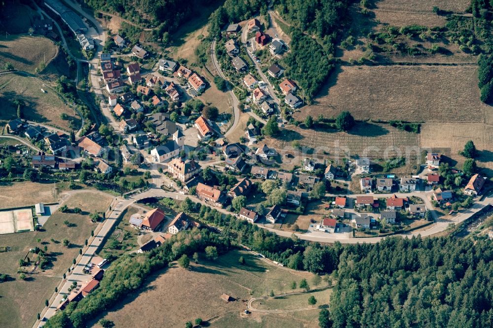 Walke from above - Village view in Walke in the state Baden-Wurttemberg, Germany