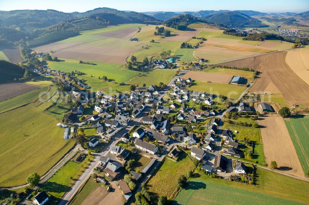 Aerial photograph Wallen - Village view of Wallen in the state North Rhine-Westphalia