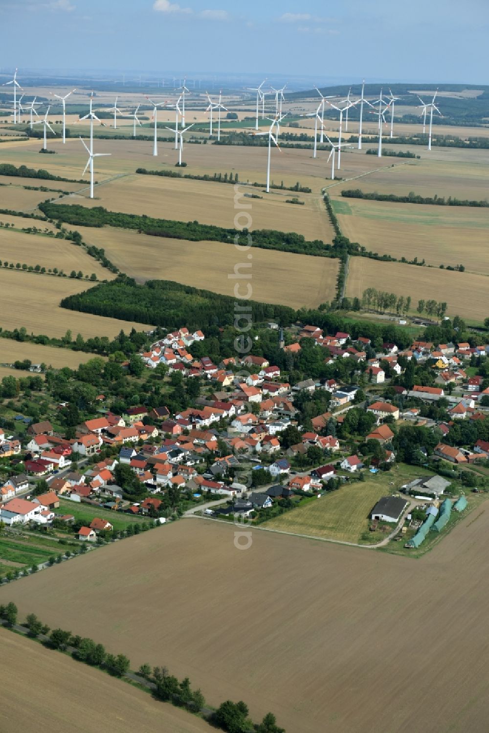 Aerial photograph Wangenheim - View of the village of Wangenheim in the state of Thuringia