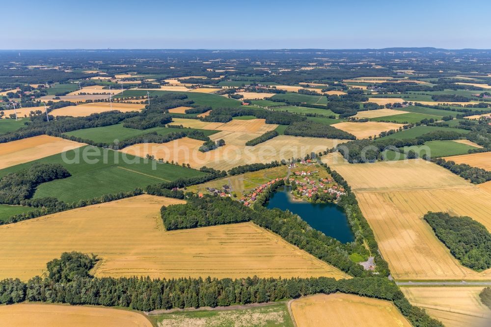 Warendorf from above - Village view in Warendorf in the state North Rhine-Westphalia, Germany