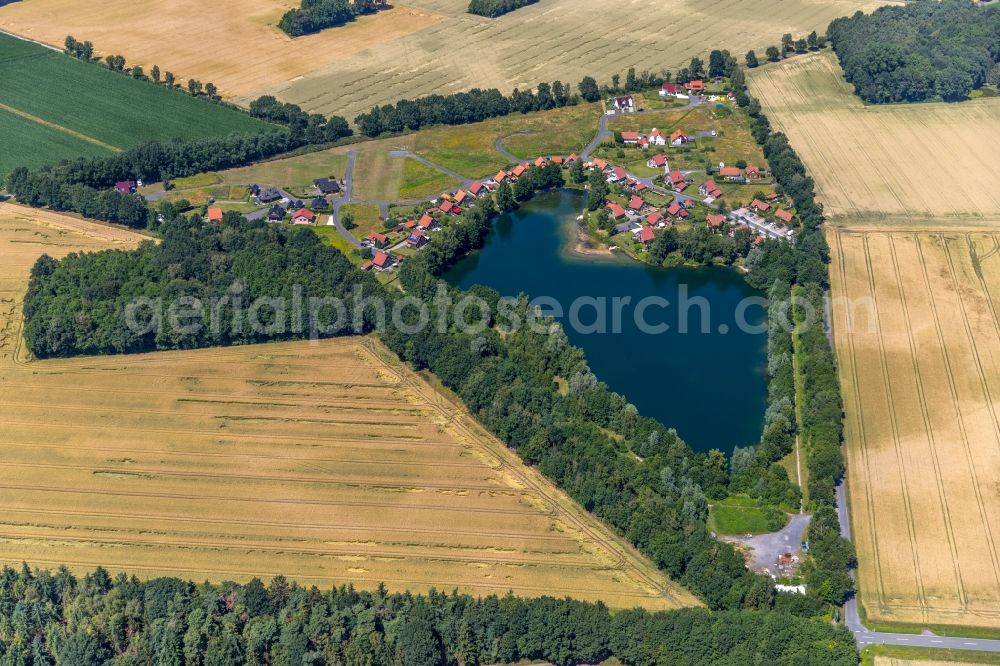 Warendorf from the bird's eye view: Village view in Warendorf in the state North Rhine-Westphalia, Germany