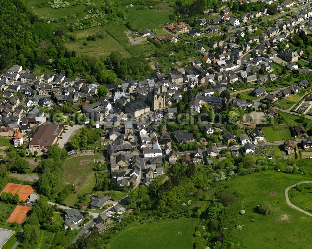 Aerial image Weibern - Village view in Weibern in the state Rhineland-Palatinate, Germany