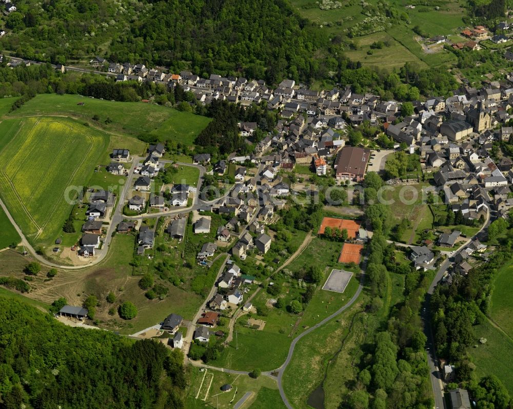 Aerial photograph Weibern - Village view in Weibern in the state Rhineland-Palatinate, Germany