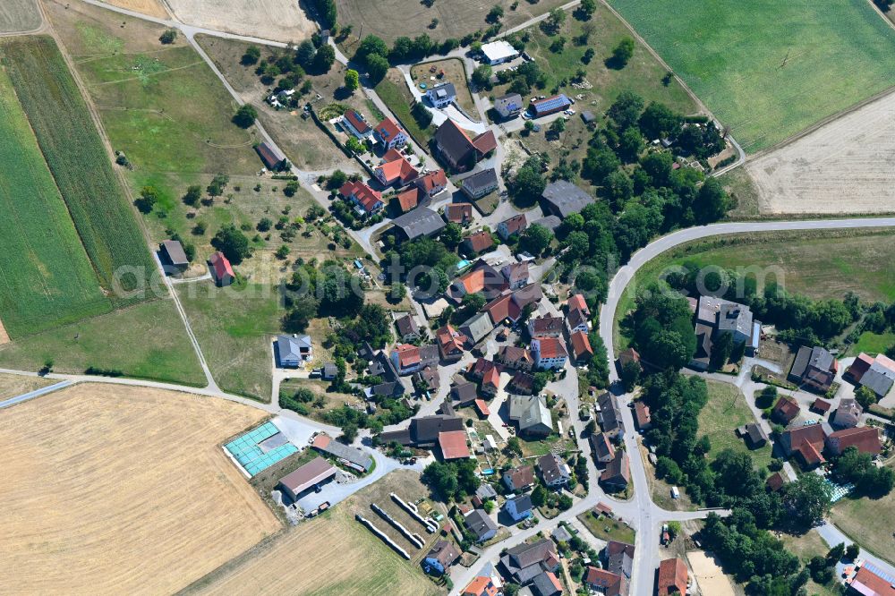 Aerial photograph Weißlensburg - Village view on street Schauinsland in Weisslensburg in the state Baden-Wuerttemberg, Germany