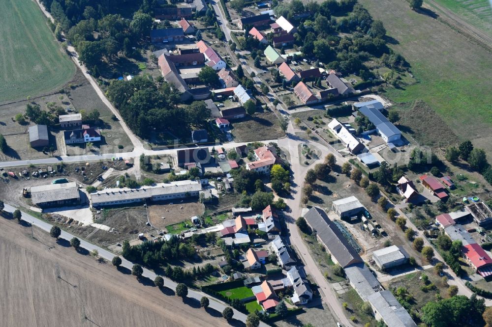 Aerial image Weitgendorf - Village view in Weitgendorf in the state Brandenburg, Germany