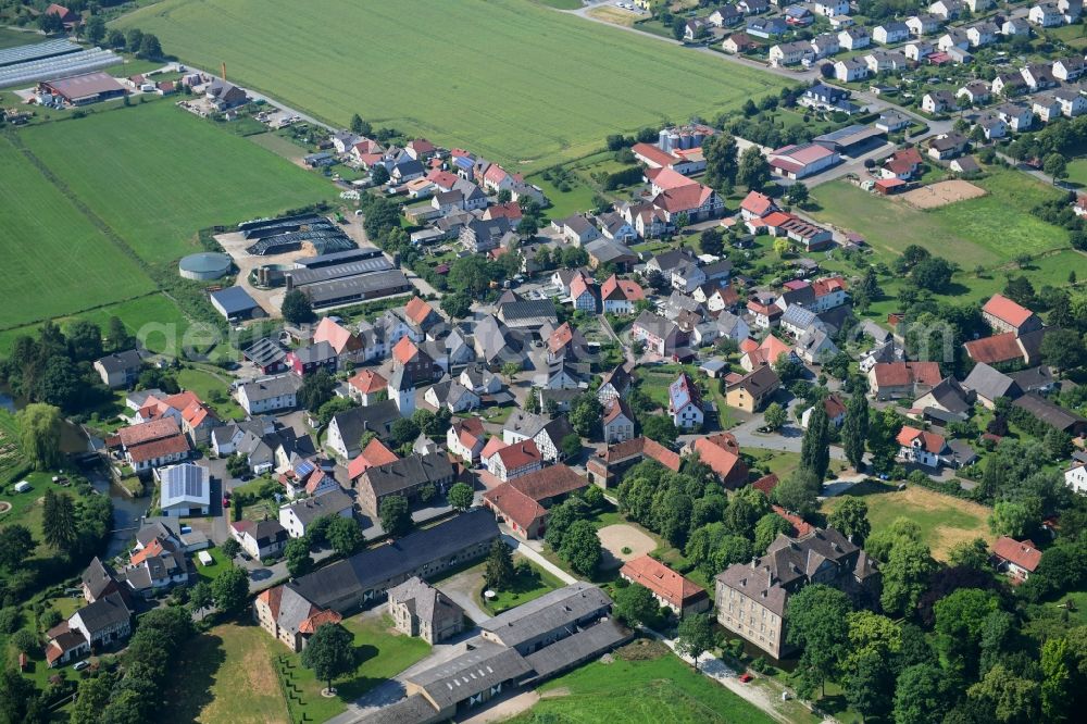 Aerial image Welda - Village view in Welda in the state North Rhine-Westphalia, Germany