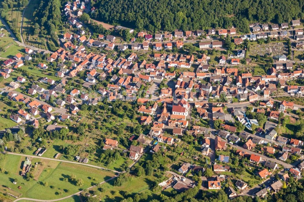 Wernersberg from above - Village view in Wernersberg in the state Rhineland-Palatinate, Germany