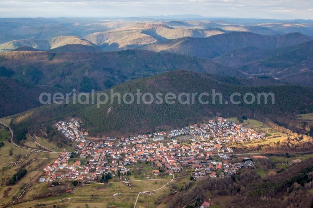 Aerial image Wernersberg - Village view in Wernersberg in the state Rhineland-Palatinate, Germany