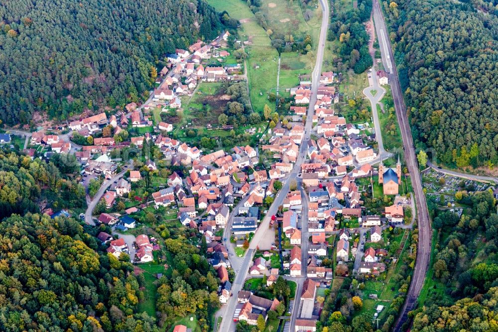 Aerial photograph Wilgartswiesen - Village view in Wilgartswiesen in the state Rhineland-Palatinate, Germany