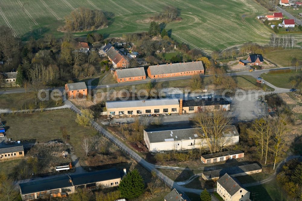 Wittstock from the bird's eye view: Village view in Wittstock Uckermark in the state Brandenburg, Germany