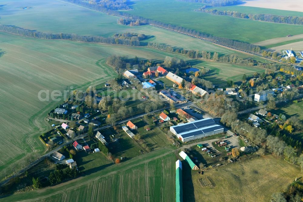 Aerial image Wolde - Village view in Wolde in the state Mecklenburg - Western Pomerania, Germany