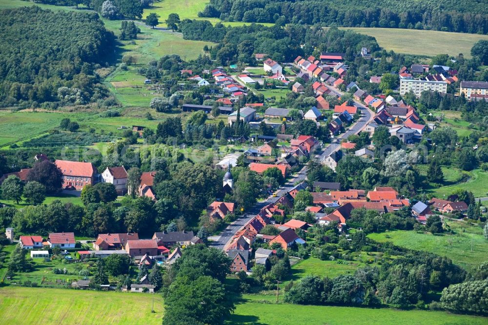 Aerial image Wredenhagen - Village view in Wredenhagen in the state Mecklenburg - Western Pomerania, Germany