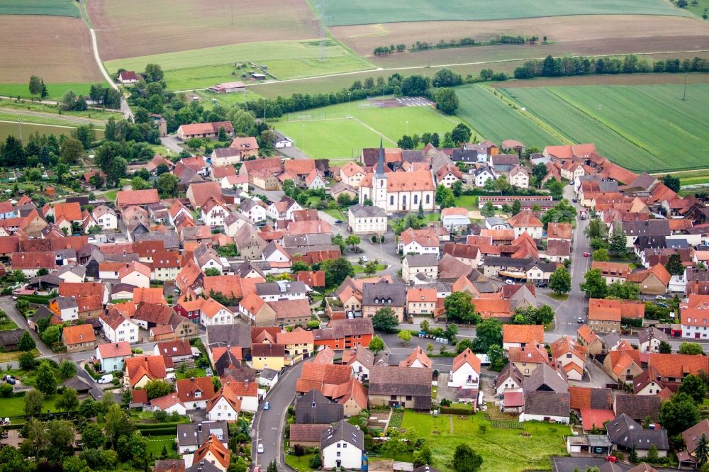 Aerial image Zeuzleben - Village view in Zeuzleben in the state Bavaria, Germany