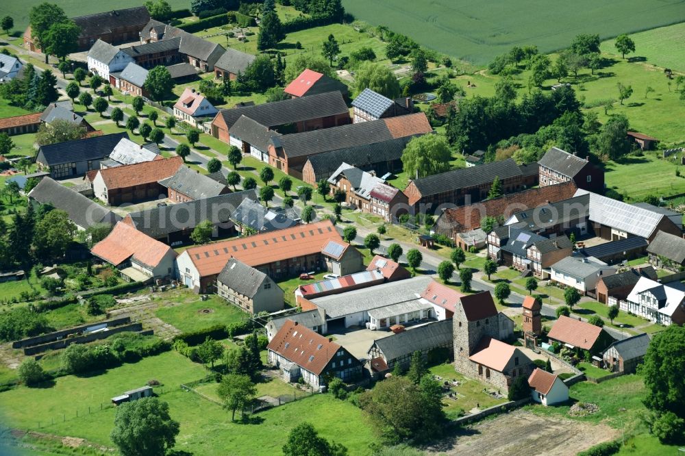 Aerial image Zühlen - Village view in Zuehlen in the state Saxony-Anhalt, Germany