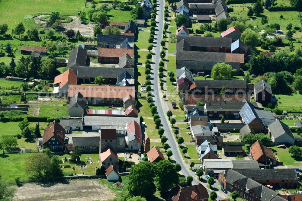 Aerial photograph Zühlen - Village view in Zuehlen in the state Saxony-Anhalt, Germany