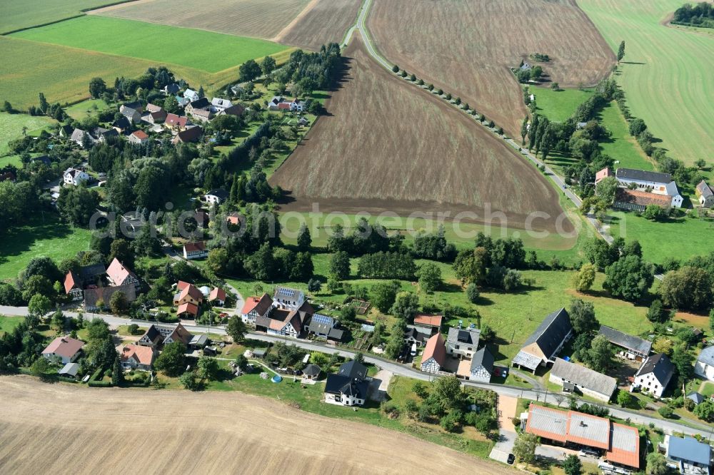 Ziegelheim from the bird's eye view: Village view of Ziegelheim in the state Thuringia