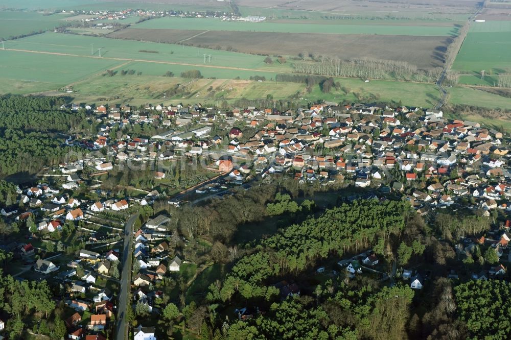 Aerial image Ziltendorf - Village view of Ziltendorf in the state Brandenburg