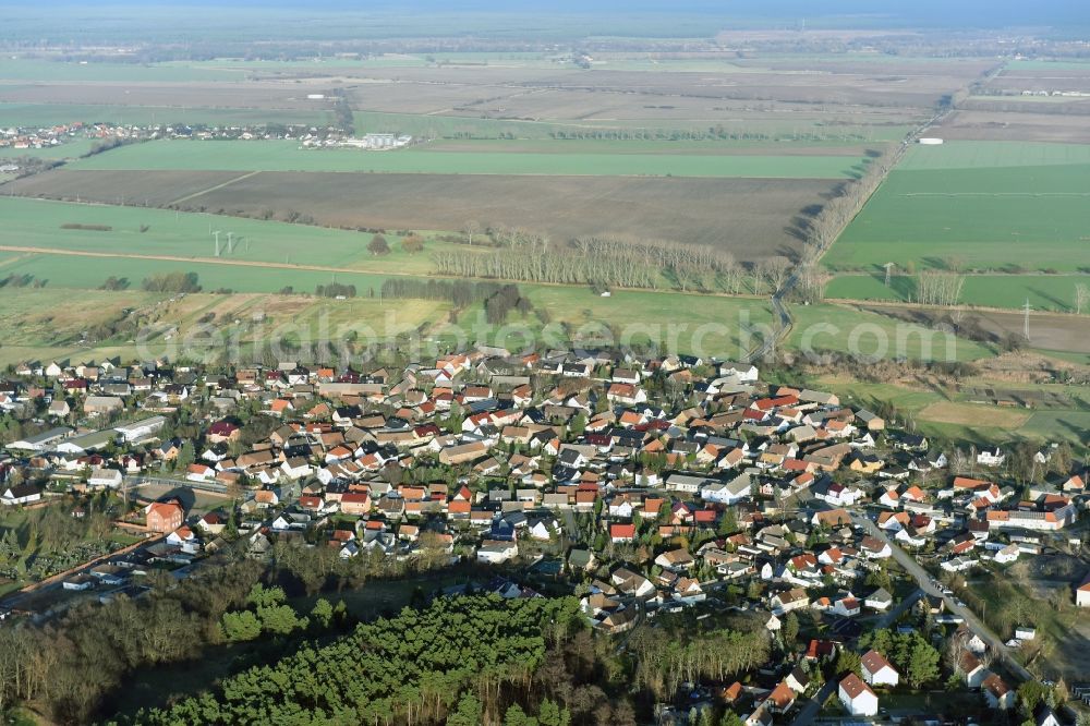 Ziltendorf from above - Village view of Ziltendorf in the state Brandenburg