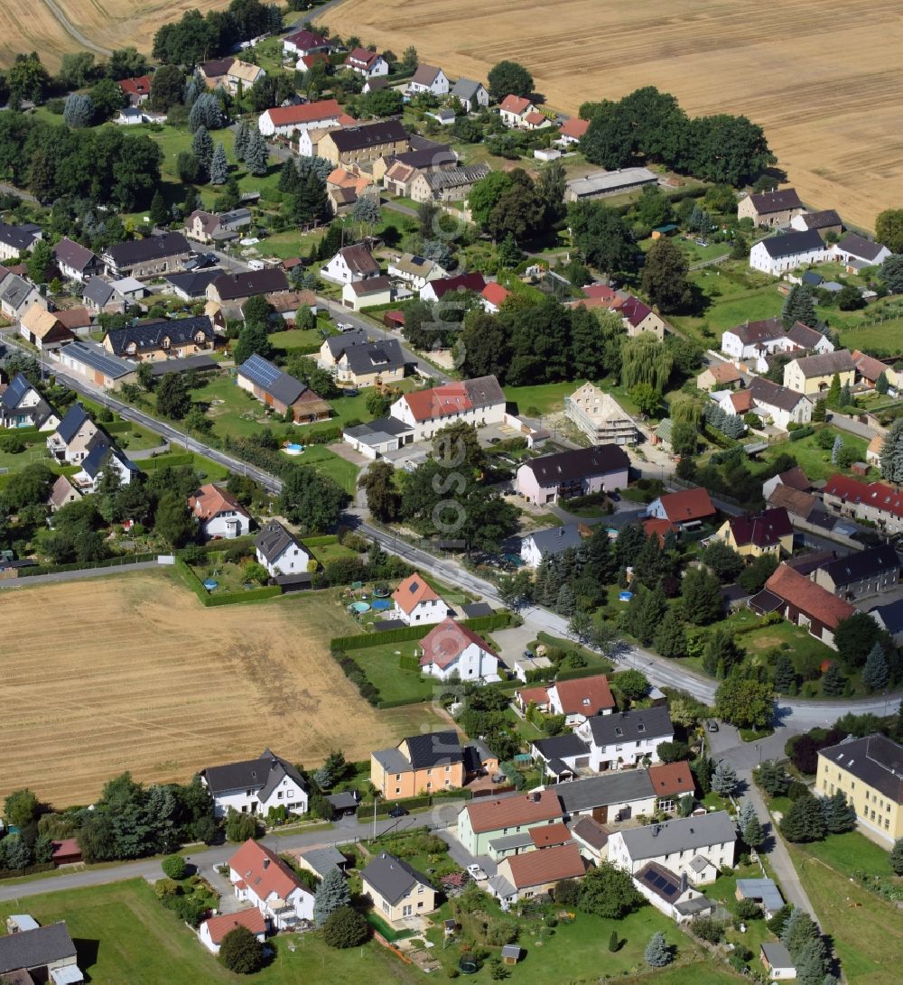 Aerial image Zschornau - Village view of Zschornau in the state Saxony