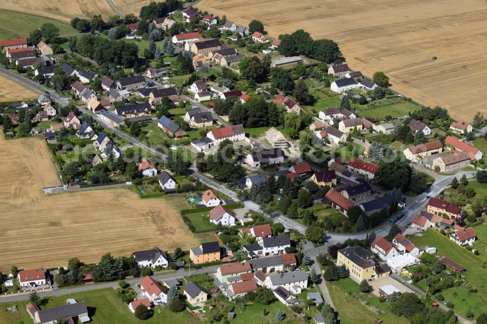 Aerial photograph Zschornau - Village view of Zschornau in the state Saxony