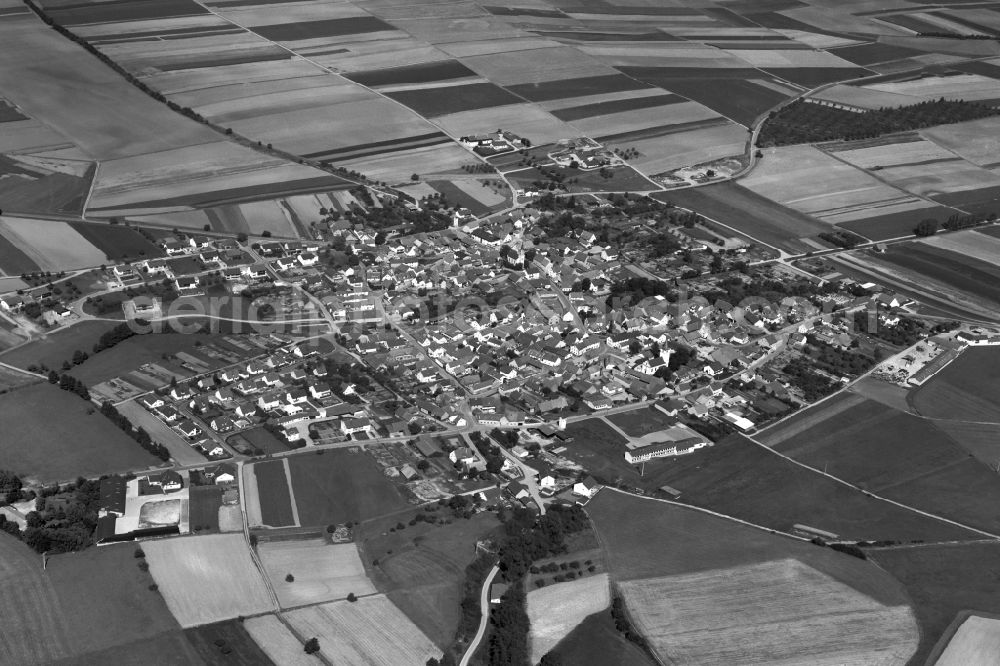 Aerial photograph Aidhausen - Village - View of the district Hassberge belonging municipality in Aidhausen in the state Bavaria