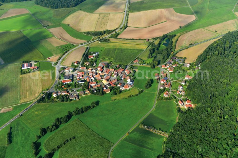 Aerial image Maroldsweisach - Village - View of the district Hassberge belonging municipality in Maroldsweisach in the state Bavaria