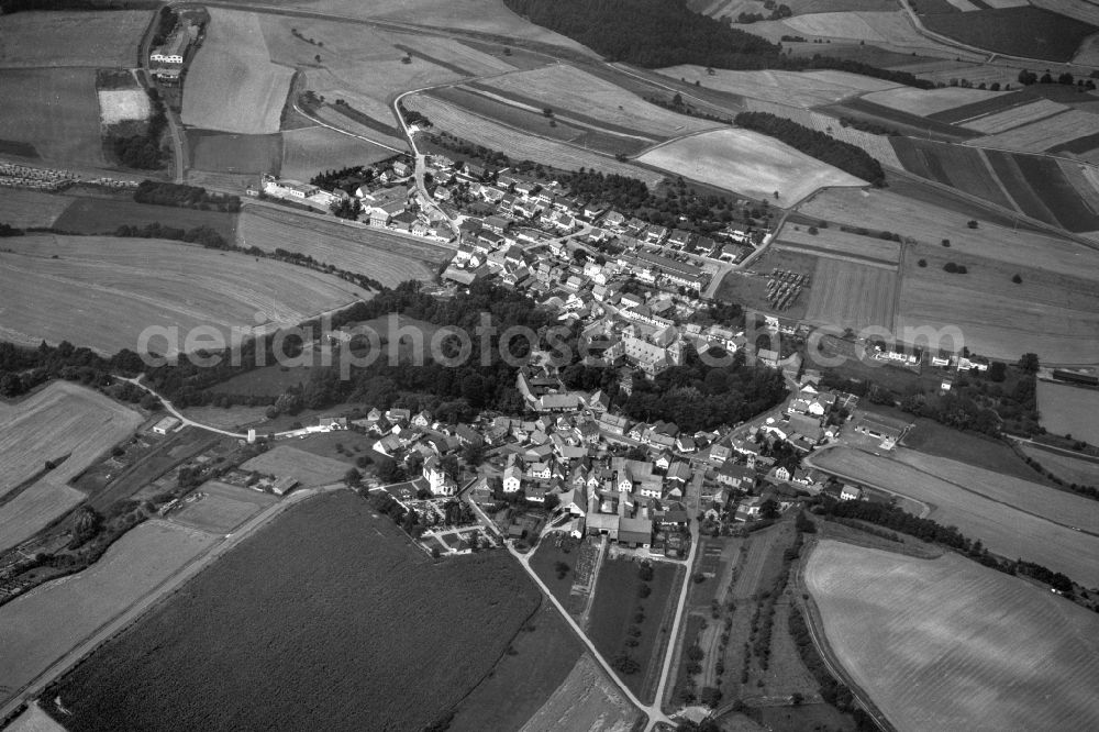 Burgpreppach from above - Village - View of the district Hassberge belonging municipality in Burgpreppach in the state Bavaria