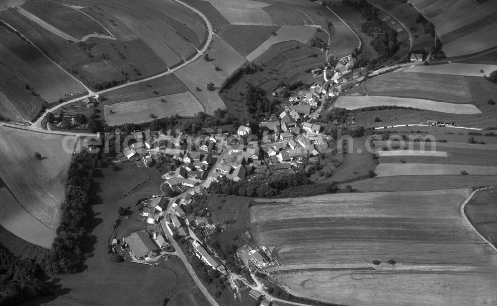 Aerial photograph Dörflis - Village - View of the district Hassberge belonging municipality in Doerflis in the state Bavaria