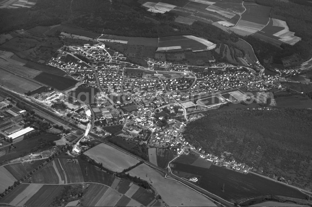 Ebelsbach from above - Village - View of the district Hassberge belonging municipality in Ebelsbach in the state Bavaria