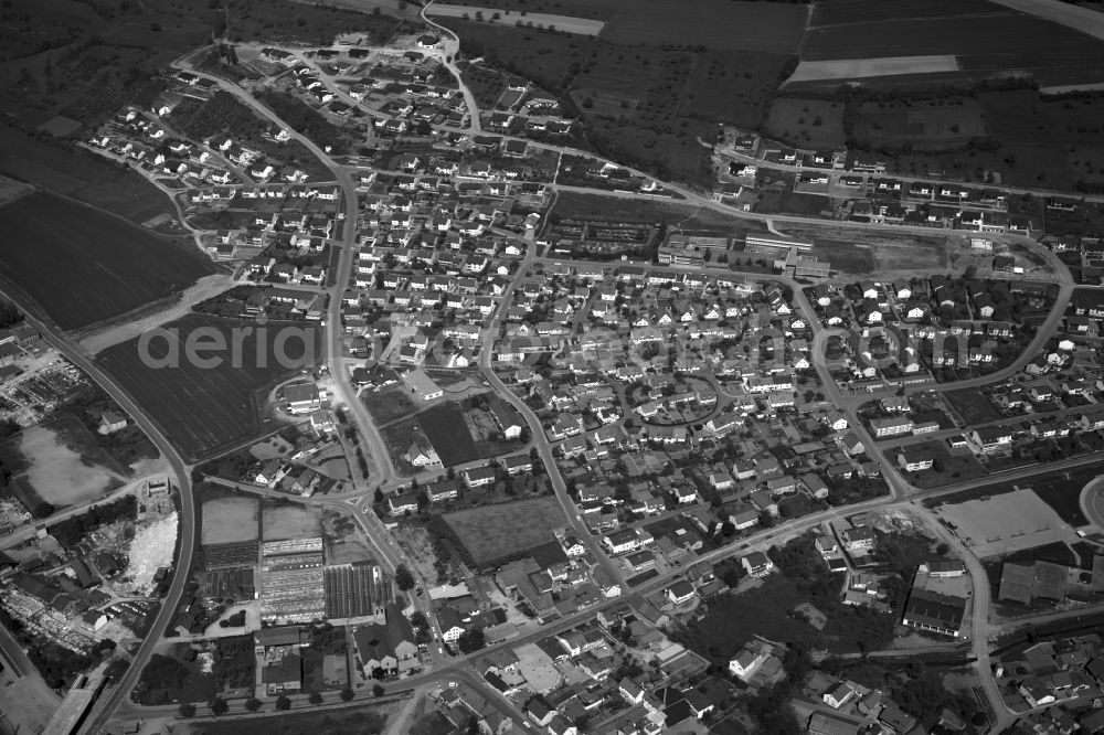 Ebelsbach from above - Village - View of the district Hassberge belonging municipality in Ebelsbach in the state Bavaria