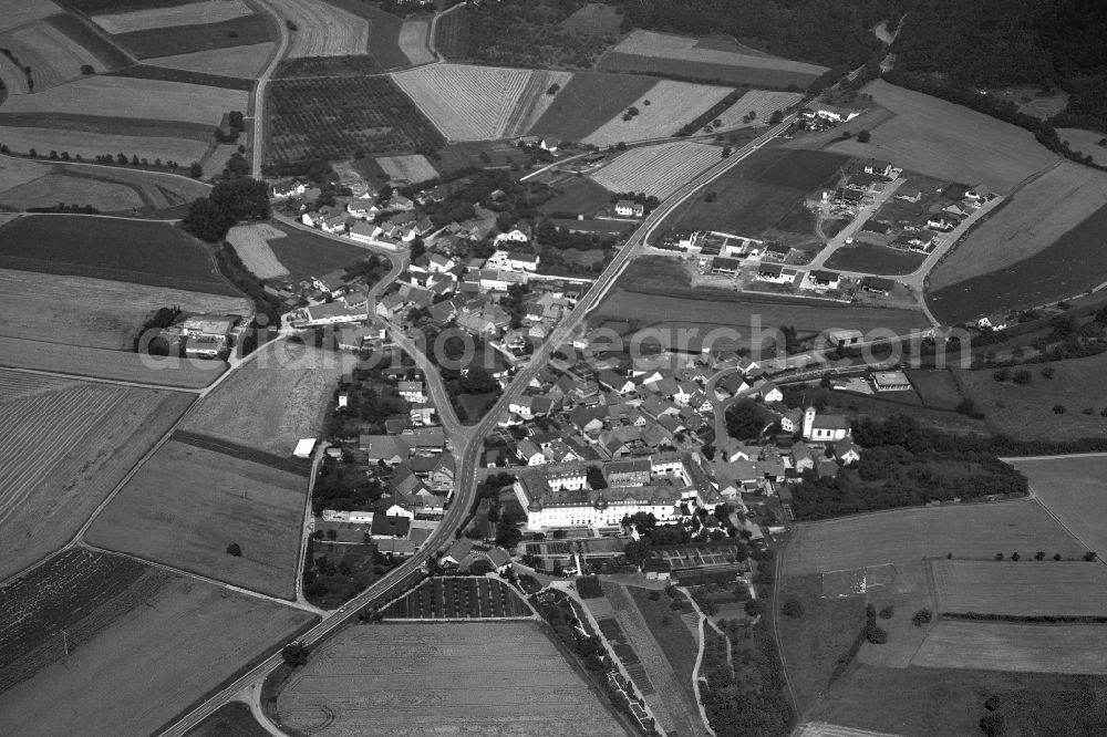 Aerial image Eichelsdorf - Village - View of the district Hassberge belonging municipality in Eichelsdorf in the state Bavaria