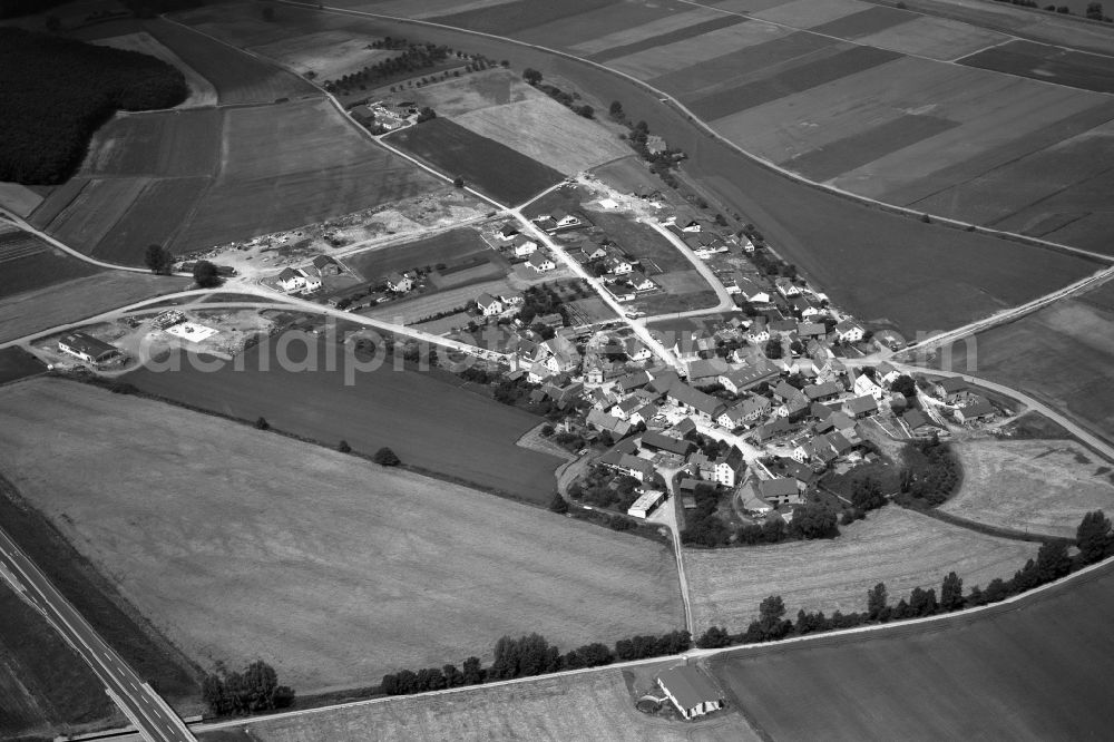 Horhausen from above - Village - View of the district Hassberge belonging municipality in Horhausen Theres in the state Bavaria