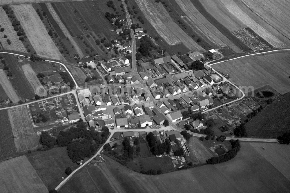 Kimmelsbach Bundorf from above - Village - View of the district Hassberge belonging municipality in Kimmelsbach Bundorf in the state Bavaria