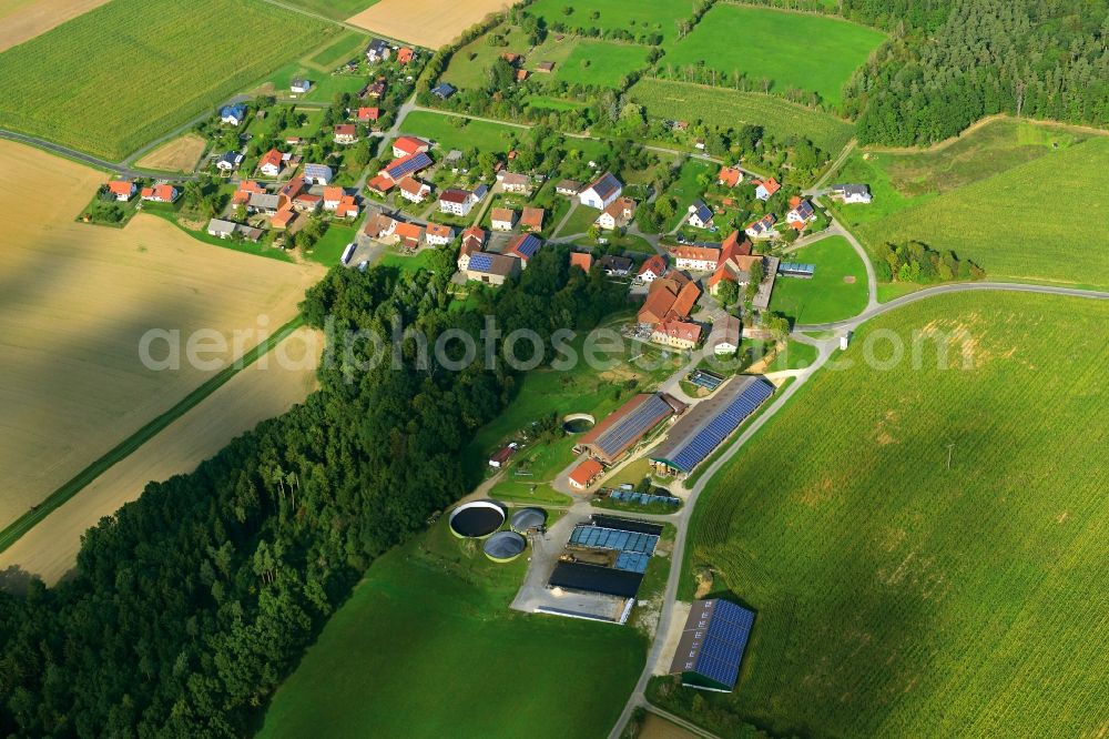 Losbergsgereuth from above - Village - View of the district Hassberge belonging municipality in Losbergsgereuth in the state Bavaria