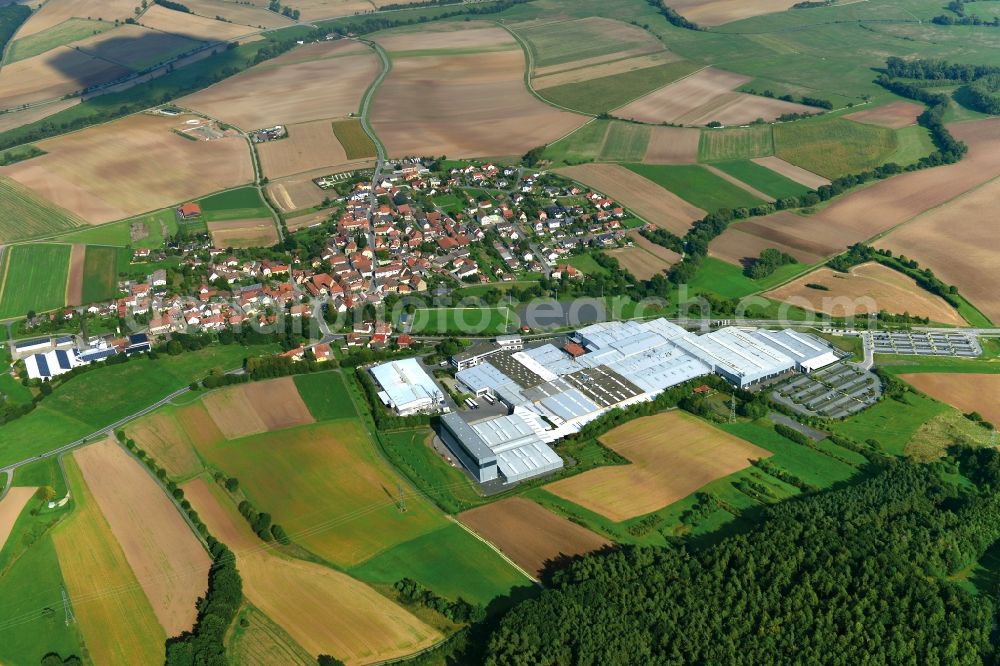 Aerial photograph Memmelsdorf - Village - View of the district Hassberge belonging municipality in Memmelsdorf in the state Bavaria