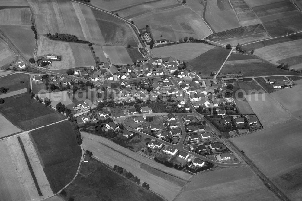 Reckertshausen from above - Village - View of the district Hassberge belonging municipality in Reckertshausen in the state Bavaria