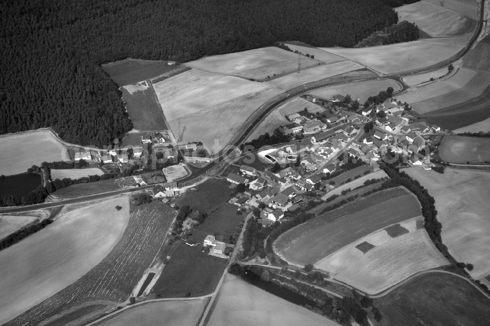 Salmsdorf from above - Village - View of the district Hassberge belonging municipality in Salmsdorf in the state Bavaria