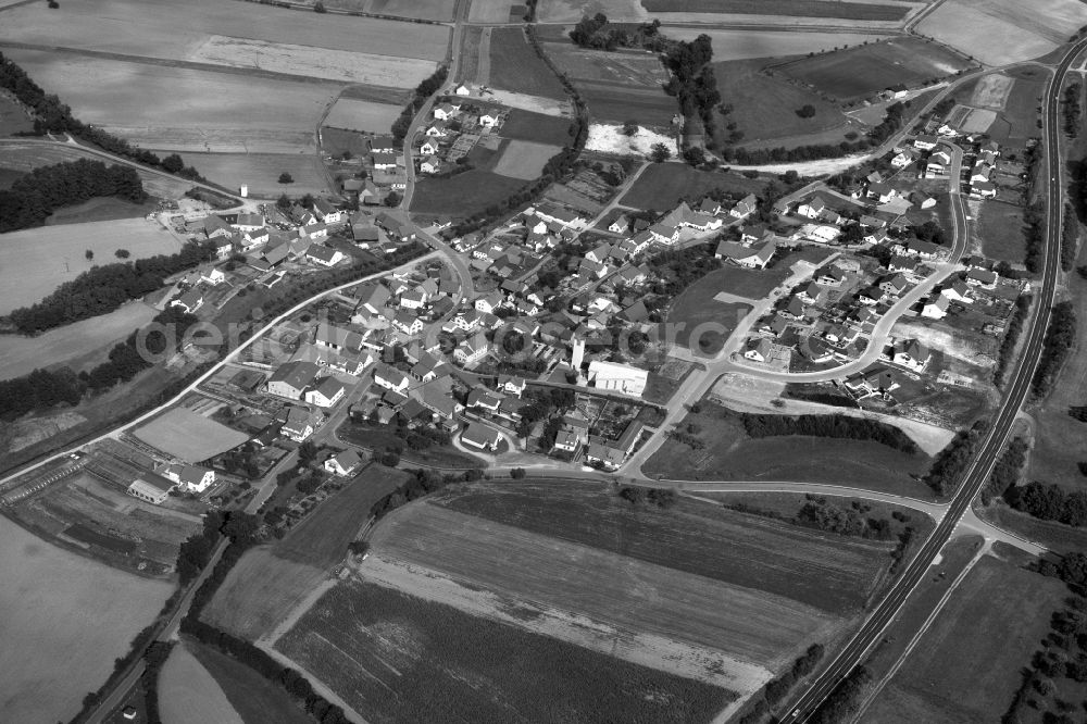 Unterpreppach from above - Village - View of the district Hassberge belonging municipality in Unterpreppach in the state Bavaria