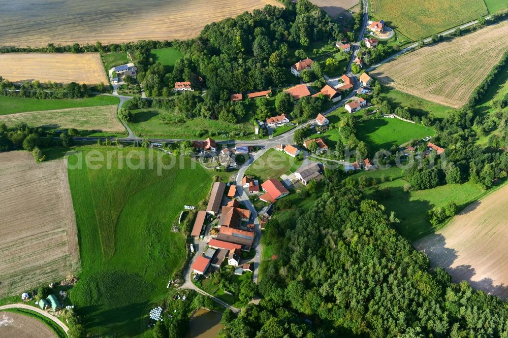 Weißenbrunn from above - Village - View of the district Hassberge belonging municipality in Weissenbrunn in the state Bavaria