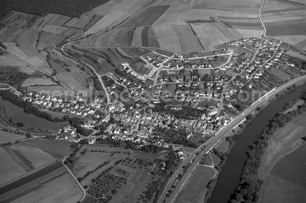 Wülflingen from above - Village - View of the district Hassberge belonging municipality in Wuelflingen in the state Bavaria