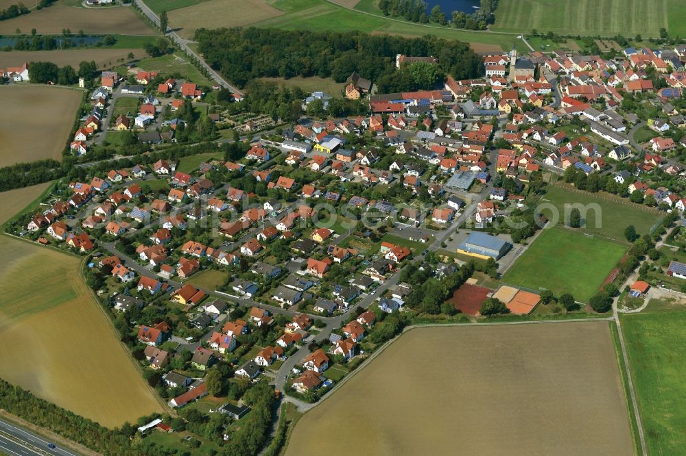 Aerial image Wonfurt - Village - View of the district Hassberge belonging municipality in Wonfurt in the state Bavaria