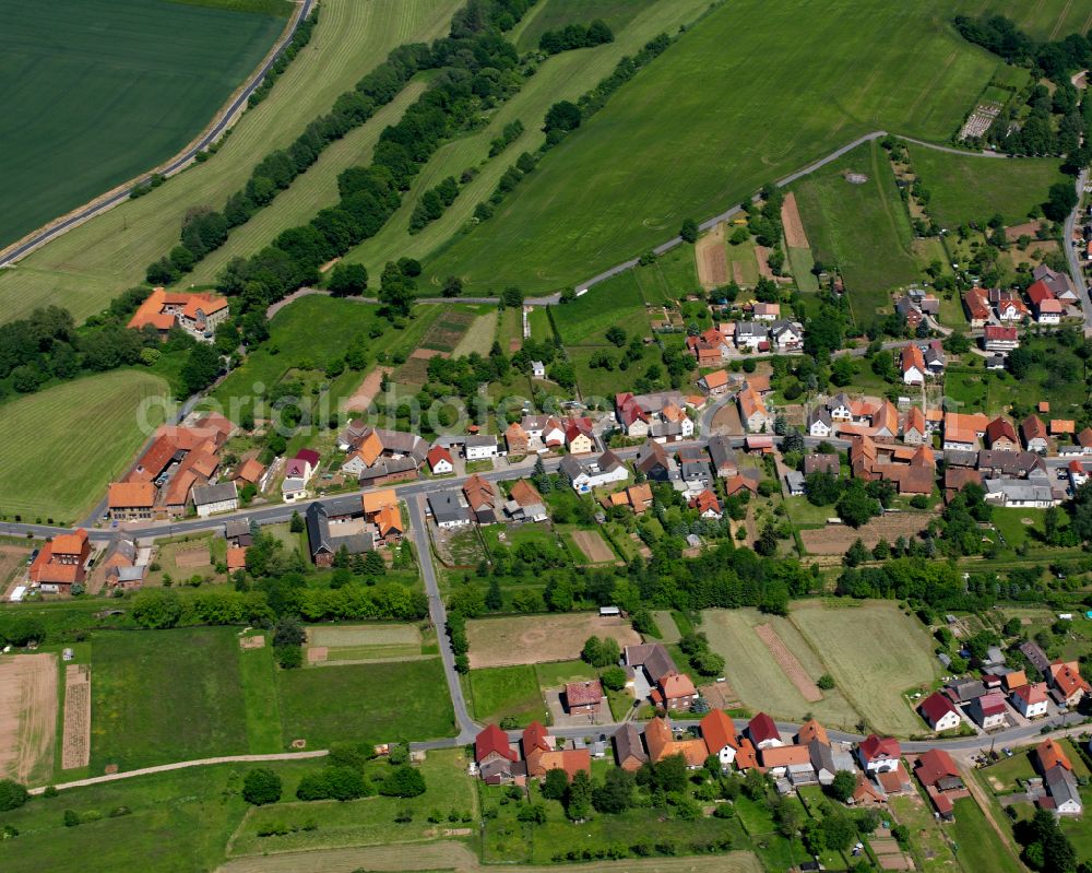 Aerial image Zwinge - Village view in Zwinge in the state Thuringia, Germany