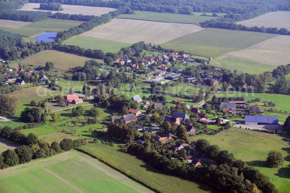 Aerial photograph Bengerstorf - Bengerstorf village in Mecklenburg - Western Pomerania