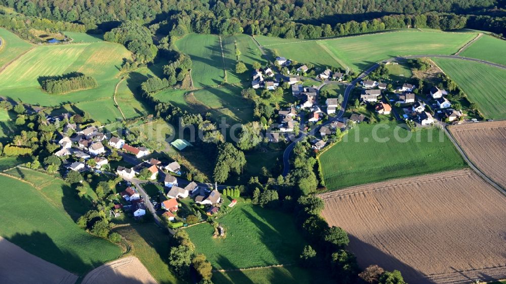 Breitscheid from above - Dasbach village near Breitscheid in the state Rhineland-Palatinate, Germany