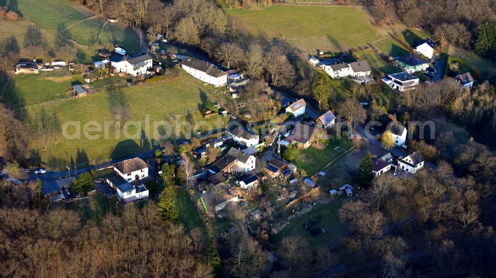 Hennef (Sieg) from above - Village view Roettgen in Hennef (Sieg) in the state North Rhine-Westphalia, Germany