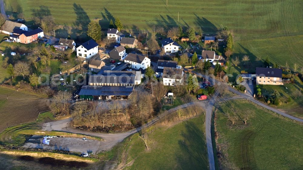 Hennef (Sieg) from the bird's eye view: Village view Zumhof in the state North Rhine-Westphalia, Germany