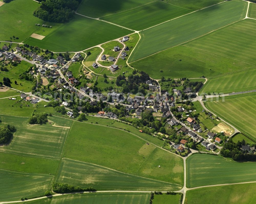 Oberdürenbach from above - View of Bueschhoefe in Oberduerenbach in Rhineland-Palatinate