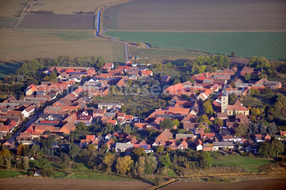 Aerial image Buch - Villagescape of the village Buch in the state Saxony-Anhalt