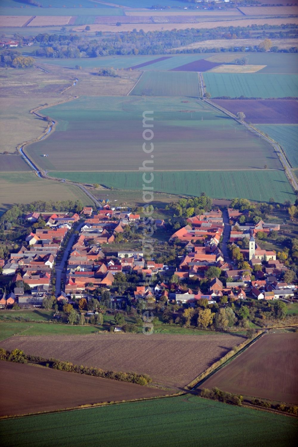 Aerial photograph Buch - Villagescape of the village Buch in the state Saxony-Anhalt